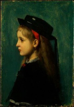 Jean Jacques Henner Painting - Alsatian Girl Jean Jacques Henner